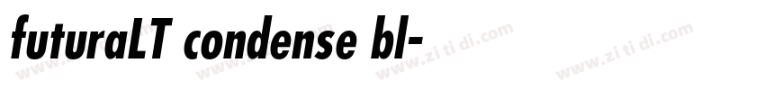 futuraLT condense bl字体转换
